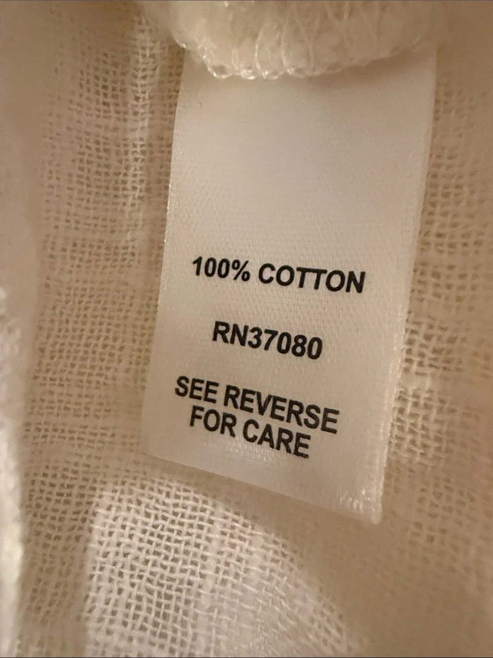 Cato Cream Gauze Peasant Tunic with Button Placket. Size 18/20